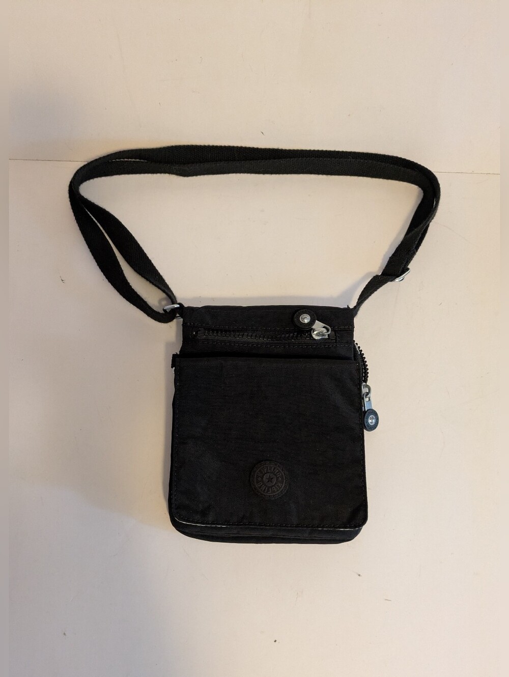 Kipling Compact Black Crossbody Shoulder Bag Kids 7.5 x 6 Multiple Compartments
